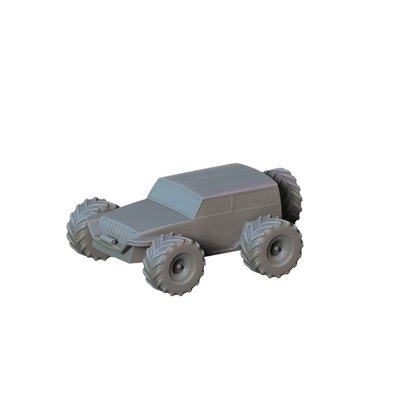 Kid with radio controlled toy truck