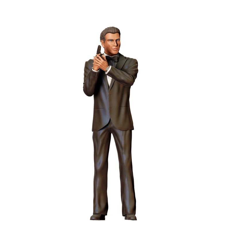 Pierce Brosnan as James Bond - 3D printed figurine