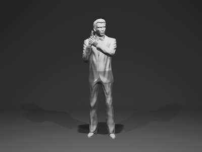 Pierce Brosnan as James Bond - 3D printed figurine