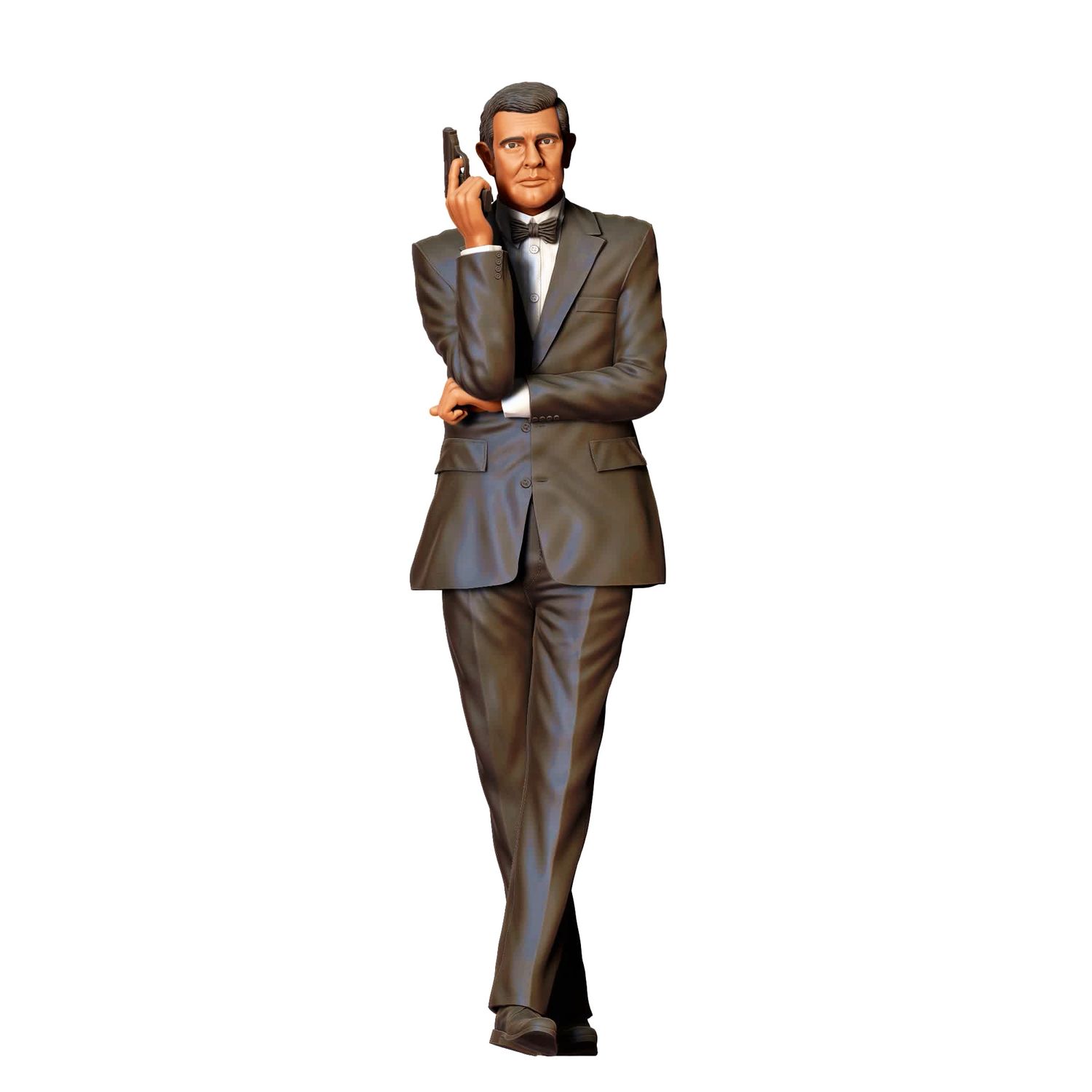 George Lazenby as James Bond - 3D printed figurine