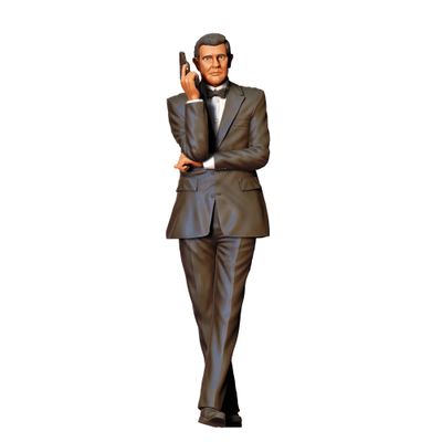 George Lazenby as James Bond - 3D printed figurine