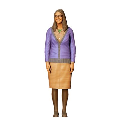 Amy Farrah Fowler in The Big Bang Theory - 3D printed figurine