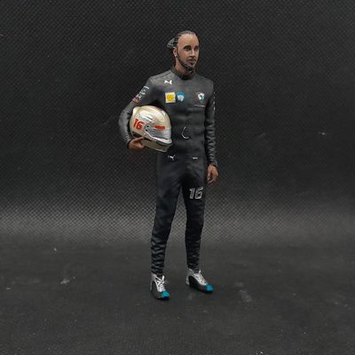 1/18 Lewis Hamilton with Black racing suit - limited edition