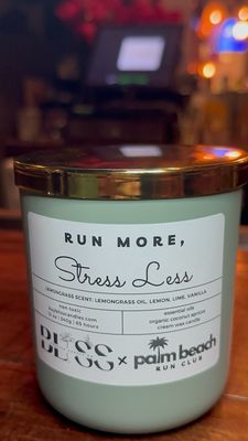 Official Palm Beach Run Club Candle