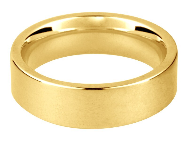 18ct Yellow Gold Easy Fit Wedding Ring 4.0mm, Heavy Weight, UK Hallmarked
