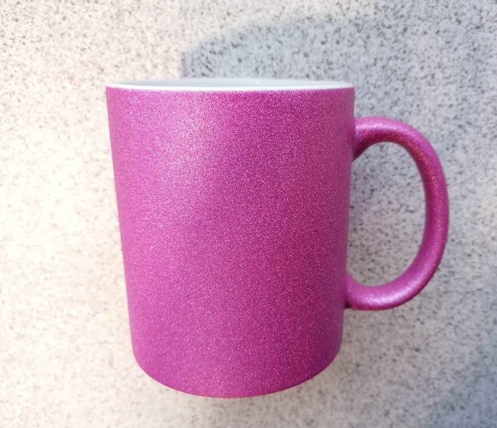 Caneca glitter com cx.