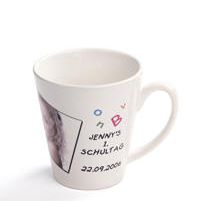 Caneca Branca Cónica com cx.