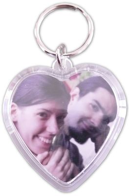 Porta-chaves acrílico coração