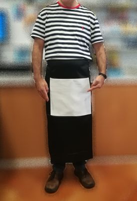 Avental preto de Cintura