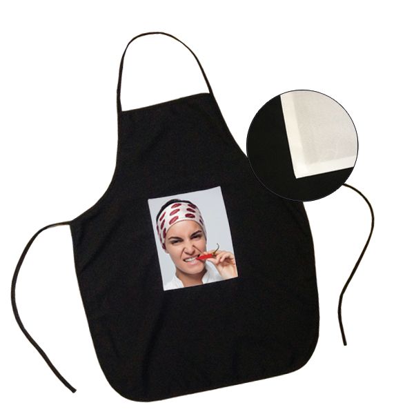 Avental preto com bolso