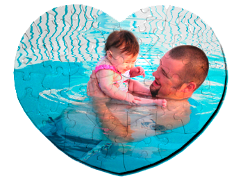 Puzzle cartão coração