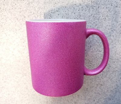 Caneca glitter com cx.
