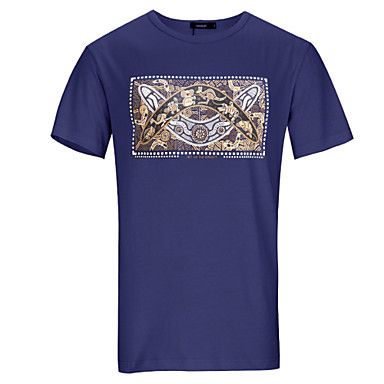 Estampagem Imagem em T-shirt preta