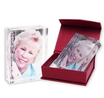 Cristal Retangular 6x8 cm com caixa