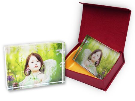 Cristal Retangular 9x13 cm com caixa