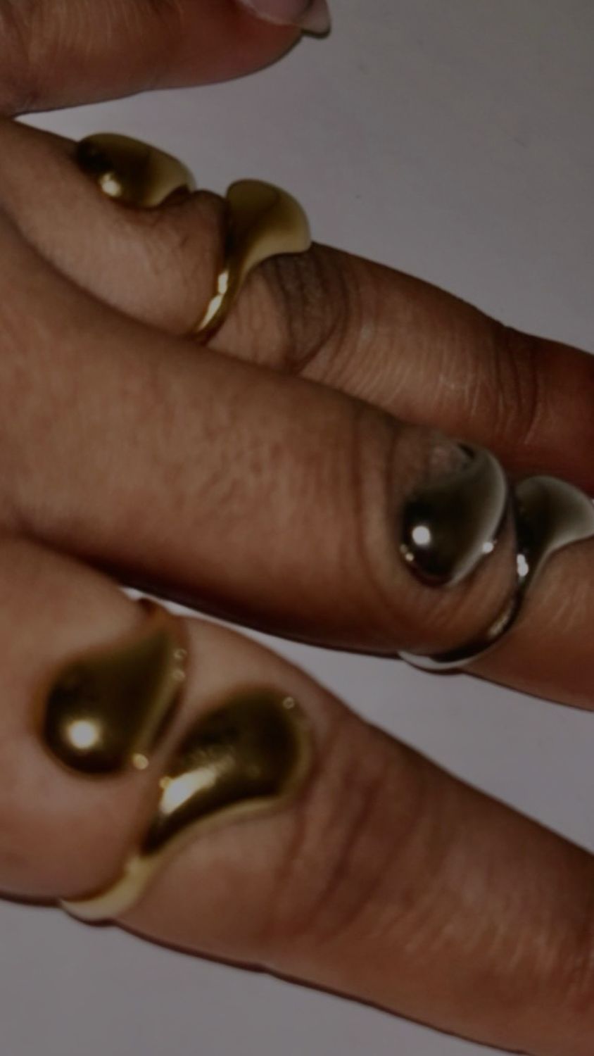 Make It rain Adjustable Ring