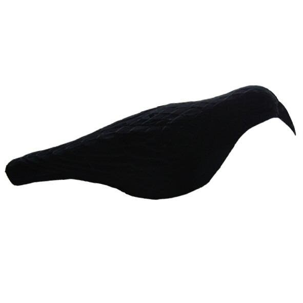 Lokvogel kraai stapelbaar geflockt 44cm. incl. pin 10stuks