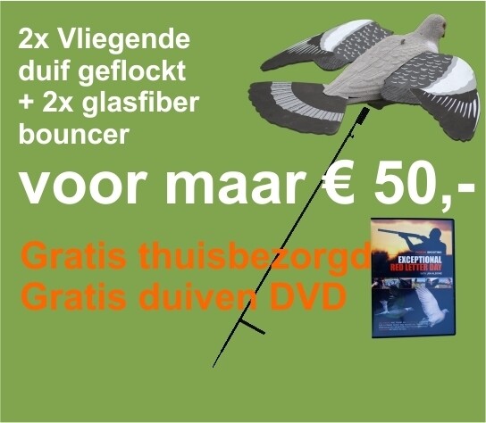 Duiven bouncer set met gratis DVD - gratis thuis bezorgd