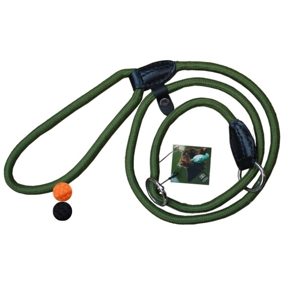 Hondenlijn nylon L120 D10mm legergroen