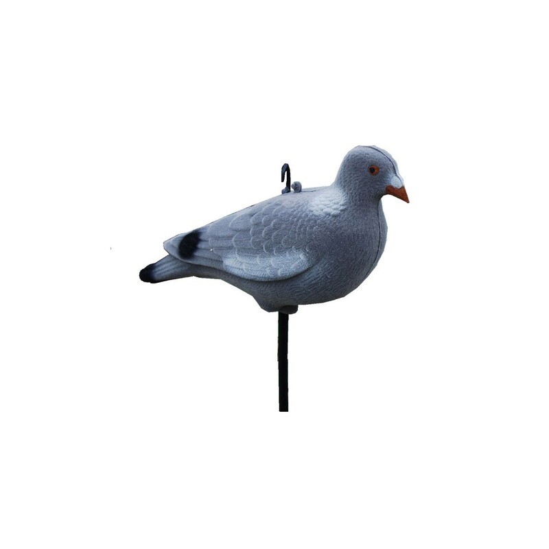 Lokvogel duif vol incl. pin 33cm geflockt 12stuks