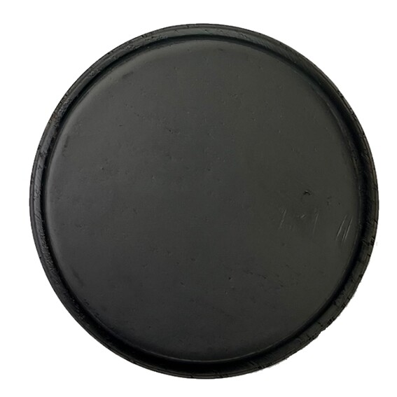 Trofeeplank D12x1,8cm eiken mat zwart
