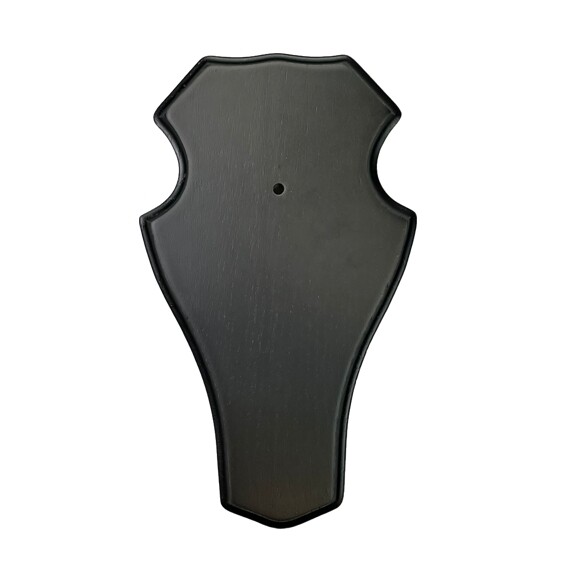 Gewei/ reeplank BUDGET eiken bruin maat 22x13x1,8cm incl. dubbele kaakuitsparing rond 5 stuks