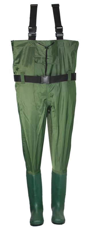 Waadpak Nylo/PVC maat  42/43 donkergroen inclusief reparatieset