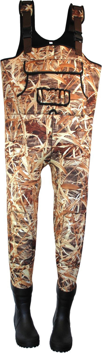 Waadpak Neoprene maat 46/47 camouflage &quot;wetland&quot; inclusief reparatie set