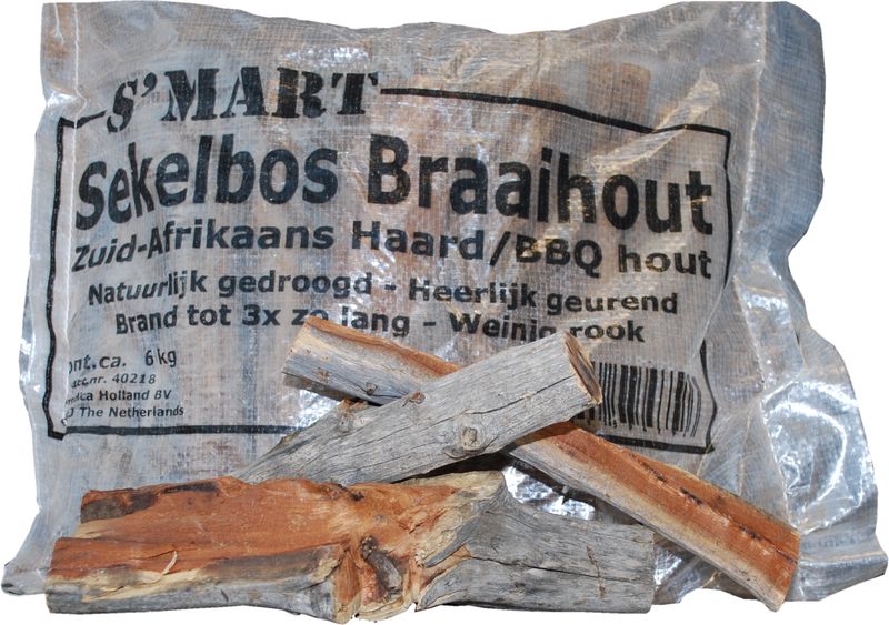 S&#39;MART Sekelbos Braaihout zak á ca. 6kg