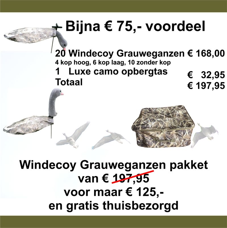 Windecoy actiepakket GRAUW