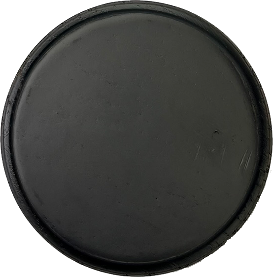 Trofeeplank D26x1,8cm eiken mat zwart