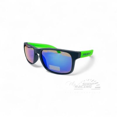 OCCHIALE DA SOLE PROGRIP MYRTOS NERO OPACO - VERDE FLUO