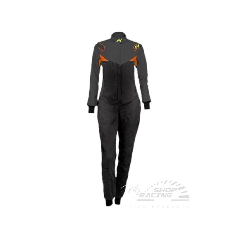 TUTA MODELLO MID-DIVA COLORE ANTRACITE-NERO-ARANCIO