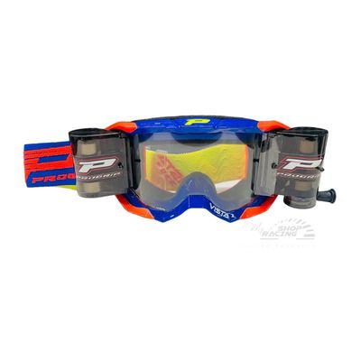 MASCHERA PROGRIP VISTA CON ROLL OFF XXL LIMITED EDITION ARANCIO FLUO E BLU