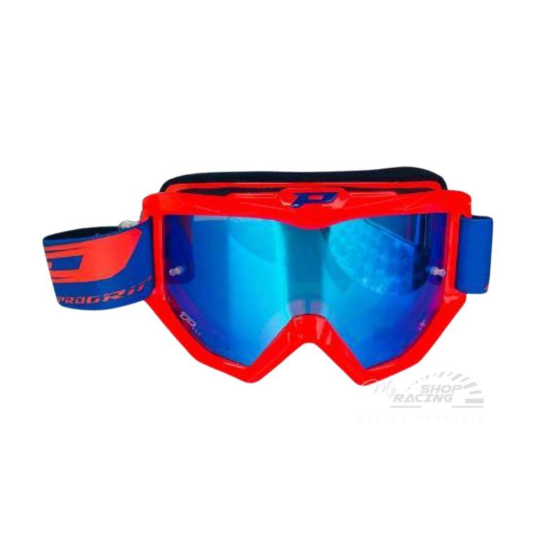 MASCHERA PROGRIP ATZAKI TEAR OFF LENTE A SPECCHIO ARANCIO FLUO