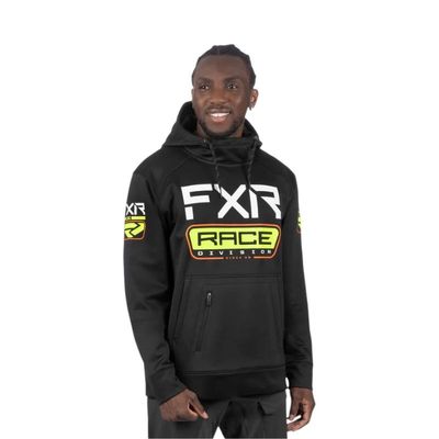 FELPA CON CAPPUCCIO RACE DIVISION BLACK HIVIS