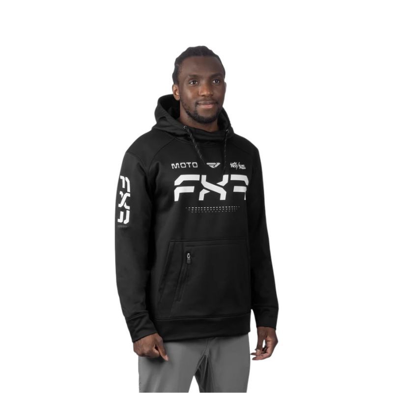 FELPA CON CAPPUCCIO MOTO TECH