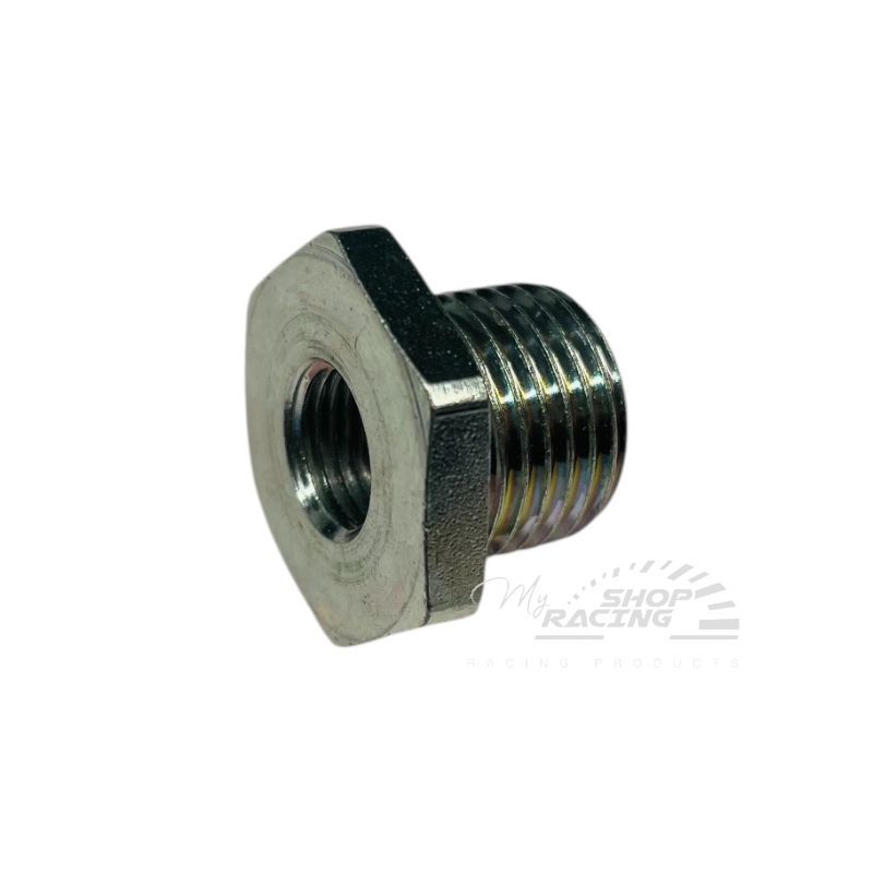 ADATTATORE CON FILETTATURA ESTERNA 16x150 E INTERNA 10x1 mm
