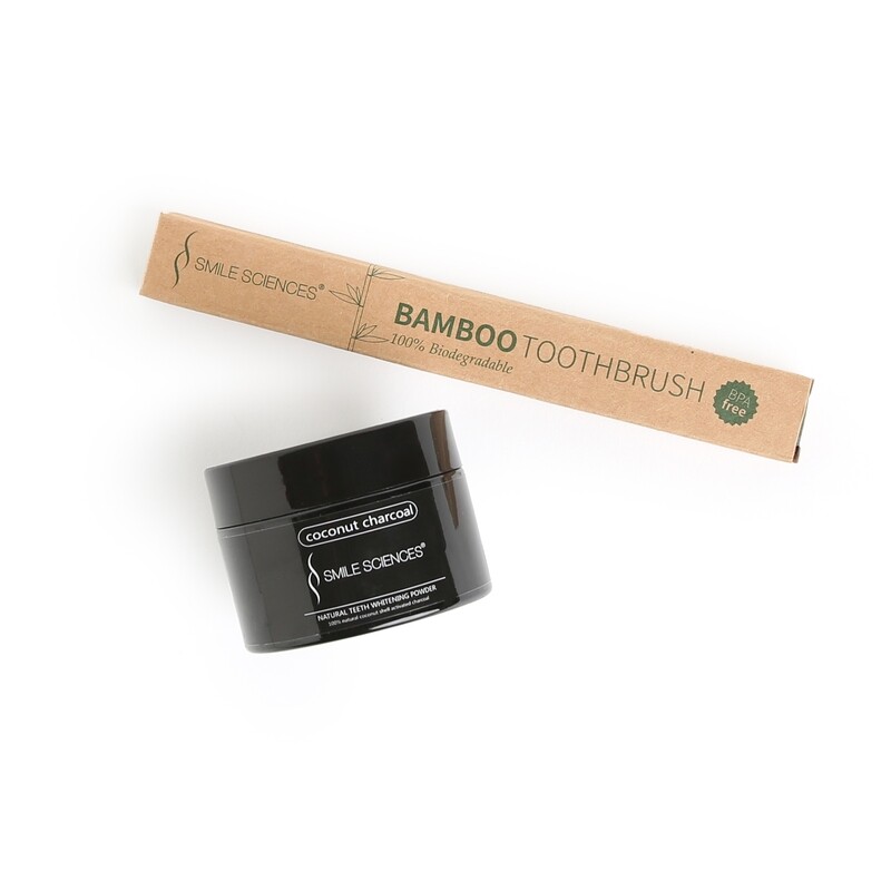 Charcoal teeth whitening