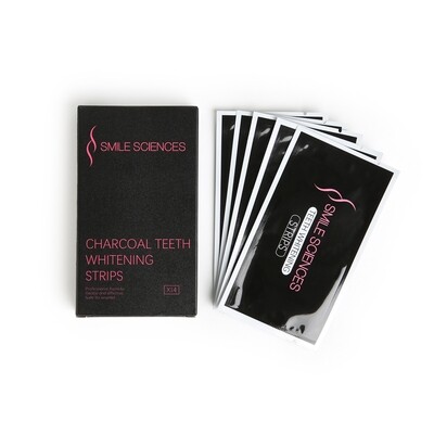 Gel infused charcoal teeth whitening strips