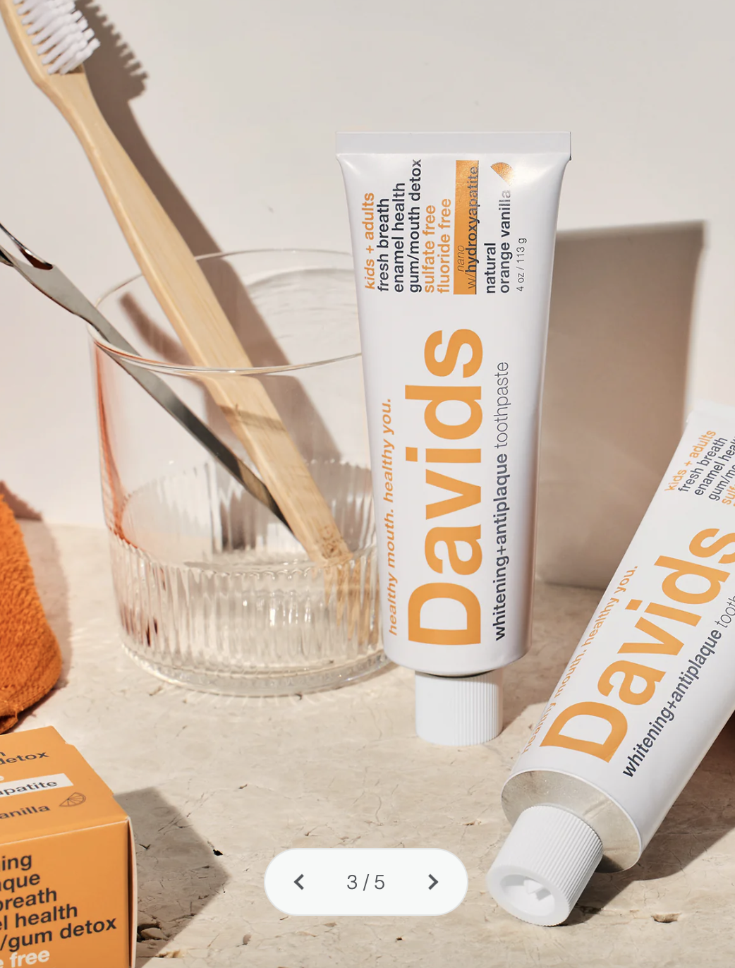 Toothpaste Davids Kids + Adults NanoHydroxyapatite Premium