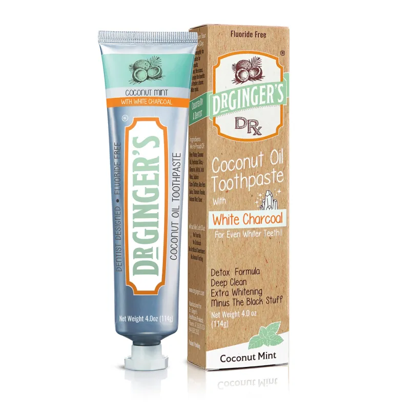 Coconut Oil Toothpaste with White Charcoal