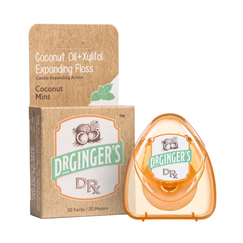 Coconut Oil Expanding Floss - Dr Ginger&#39;s tooth floss