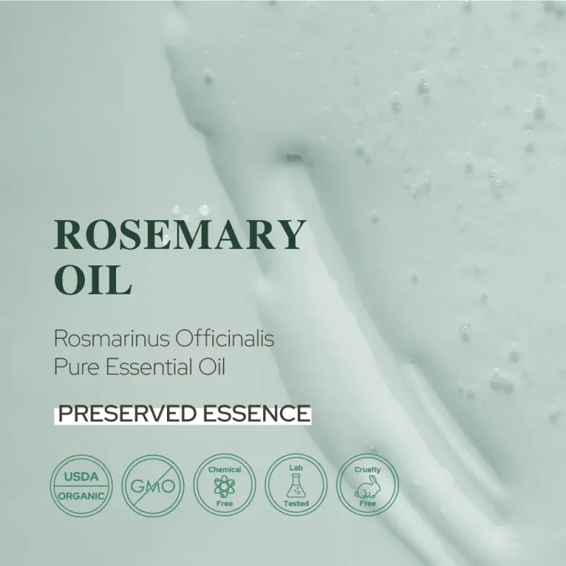 Rosemary Essential Oil For Aromatherapy Hair, Skin, &amp; Nails 2 oz