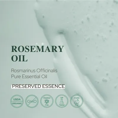 Rosemary Essential Oil For Aromatherapy Hair, Skin, &amp; Nails 2 oz