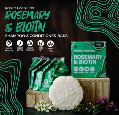 ROSEMARY &amp; BIOTIN SHAMPOO BAR FOR VOLUMIZING &amp; STRENGTHENING