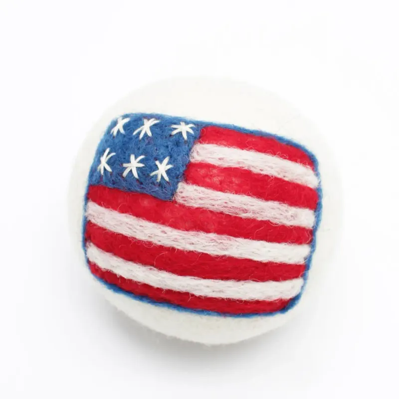 U.S. Flags - Eco Wool Dryer Balls : 6 Stars