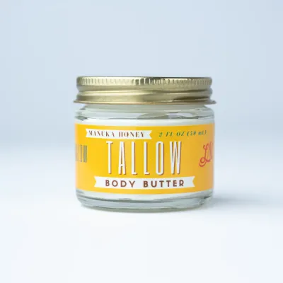 Manuka Honey &amp; Rosehip Tallow Body Butter 2oz