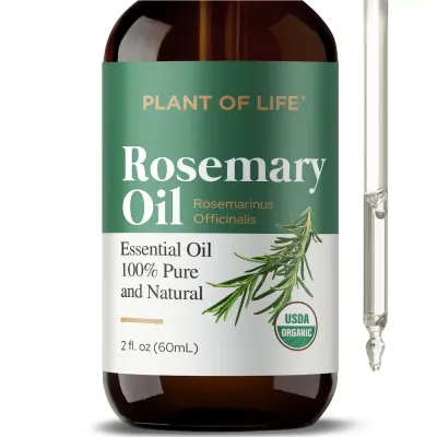Rosemary Essential Oil For Aromatherapy Hair, Skin, &amp; Nails 2 oz