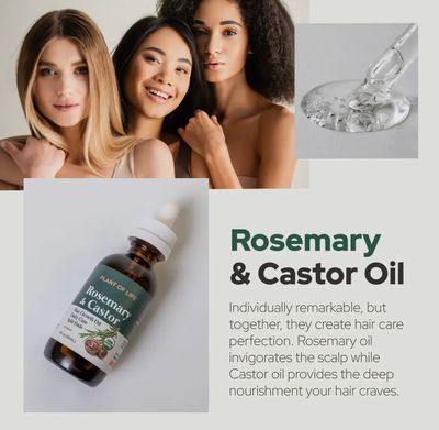 Rosemary &amp; Castor oil Hair strengthen, nourish &amp; treatment